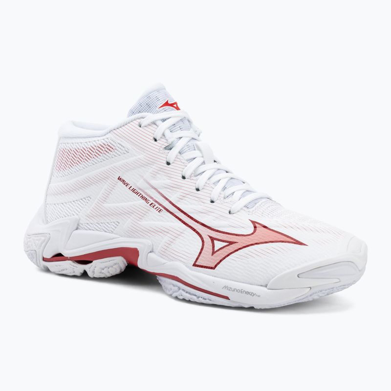 Női röplabdacipő Mizuno Wave Lightning Elite Mid white/rose elegance/lava falls