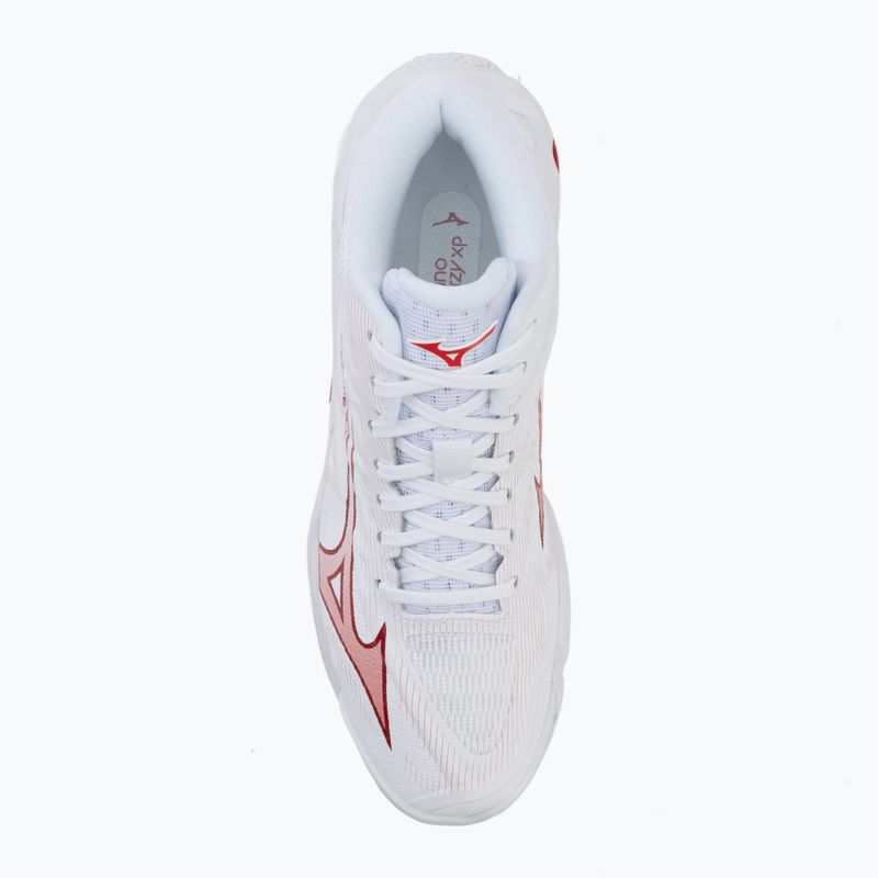 Női röplabdacipő Mizuno Wave Lightning Elite Mid white/rose elegance/lava falls 5