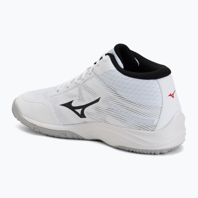 Röplabdacipő Mizuno Lightning Select Mid white/black/fiery red 3