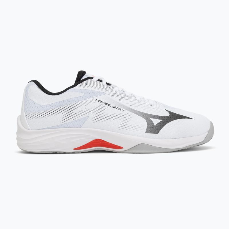 Röplabdacipő Mizuno Lightning Select white/black/fiery red 2