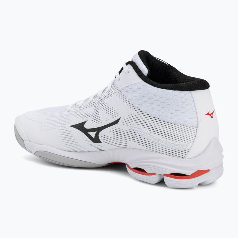 Röplabda cipő Mizuno Wave Lightning Pro Mid white/black/fiery red 3