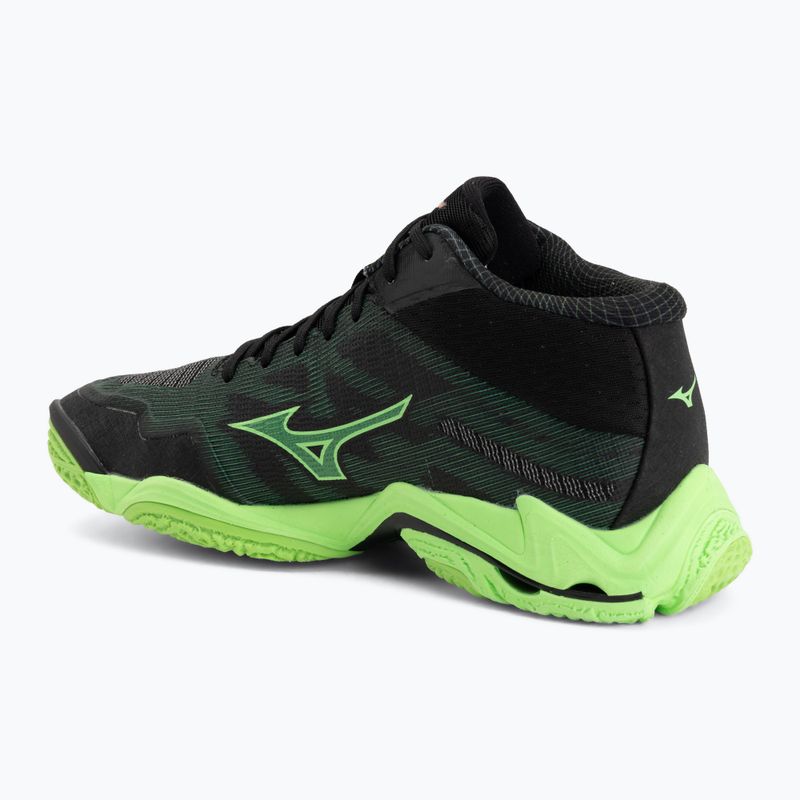 Röplabda cipő Mizuno Wave Lightning Elite Mid black/glowing apple/mandarin orange 3