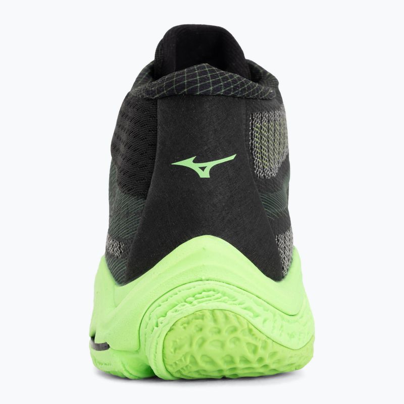 Röplabda cipő Mizuno Wave Lightning Elite Mid black/glowing apple/mandarin orange 6