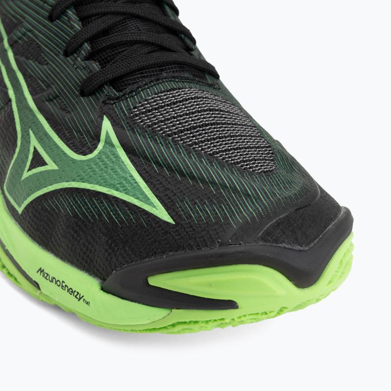 Röplabda cipő Mizuno Wave Lightning Elite Mid black/glowing apple/mandarin orange 7