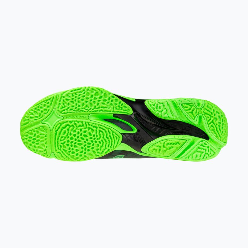 Röplabda cipő Mizuno Wave Lightning Elite Mid black/glowing apple/mandarin orange 4
