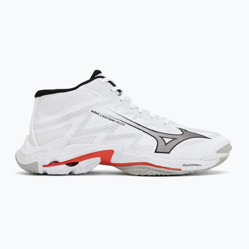 Röplabdacipő Mizuno Wave Lightning Elite Mid white/black/fiery red 2