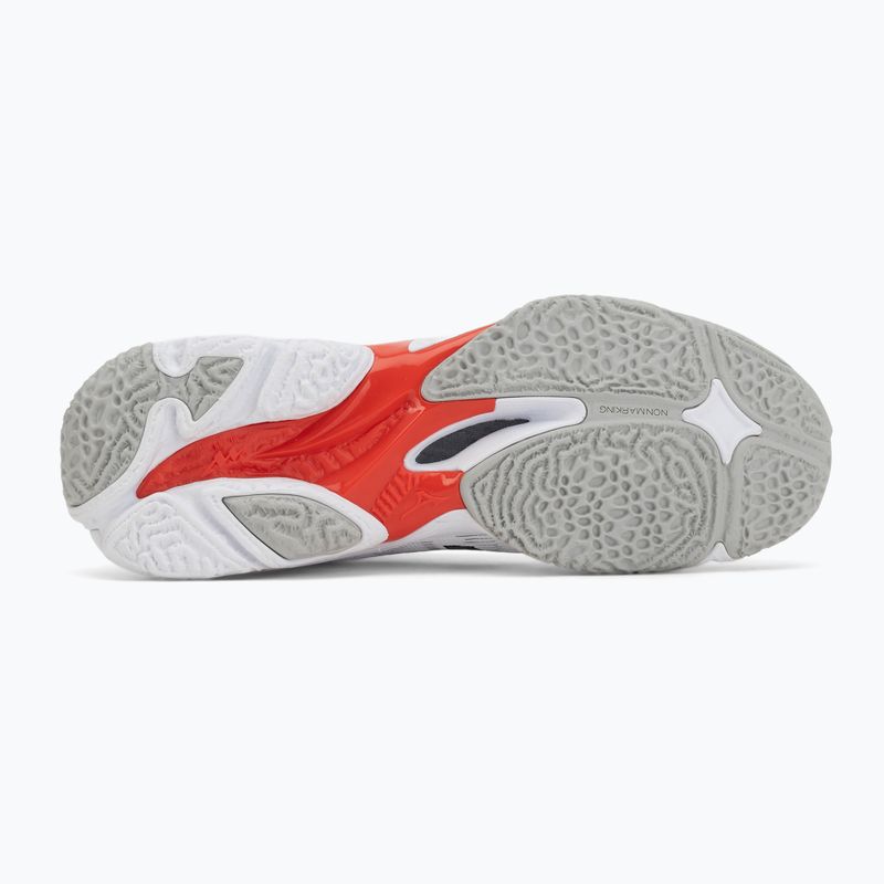 Röplabdacipő Mizuno Wave Lightning Elite Mid white/black/fiery red 4