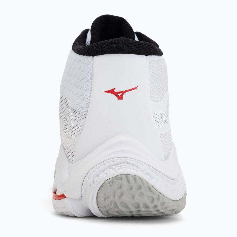 Röplabdacipő Mizuno Wave Lightning Elite Mid white/black/fiery red 6