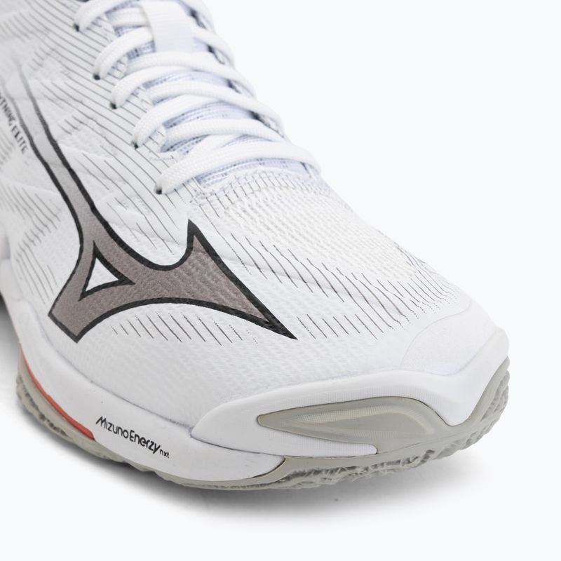 Röplabdacipő Mizuno Wave Lightning Elite Mid white/black/fiery red 7
