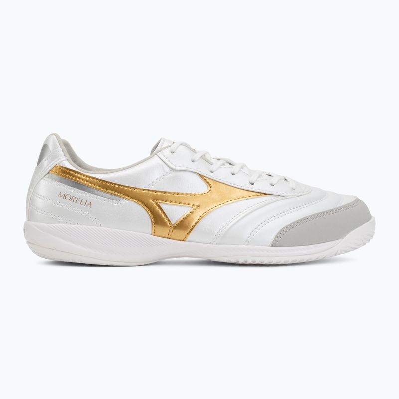 Teremcipő Mizuno Morelia Sala Pro IN white/football gold/galaxy silver 2