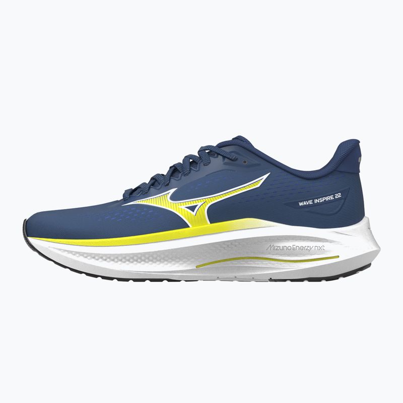 Férfi futócipő Mizuno Wave Inspire 22 estate blue/lightning yellow