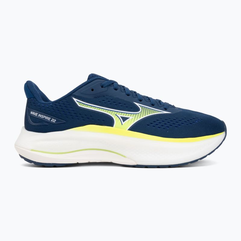 Férfi futócipő Mizuno Wave Inspire 22 estate blue/lightning yellow 2