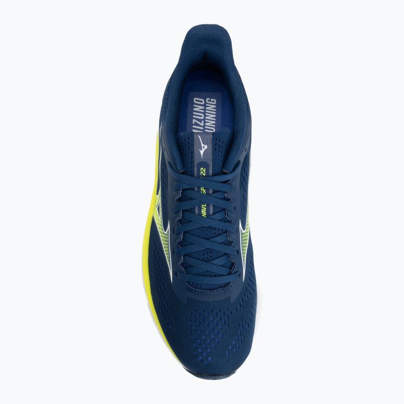 Férfi futócipő Mizuno Wave Inspire 22 estate blue/lightning yellow 5