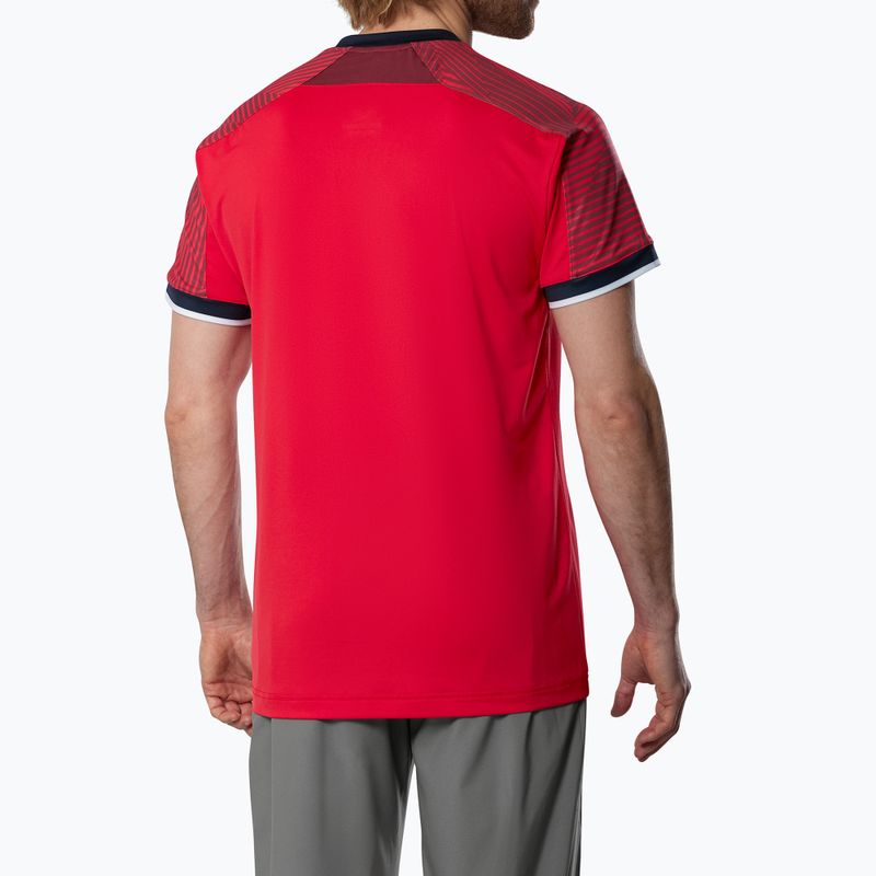 Férfi póló Mizuno Stargazer Shadow Tee fiery red 2
