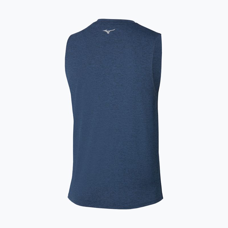 Férfi futópóló Mizuno Impulse Core Sleeveless estate blue 2