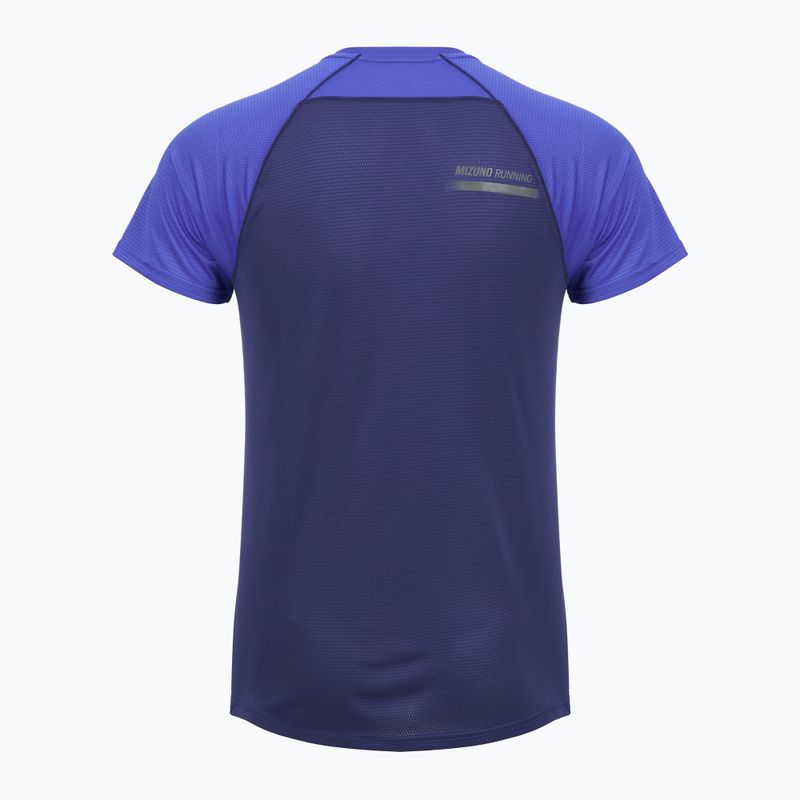 Férfi futópóló Mizuno Active DryAeroFlow Tee dazzling blue 2
