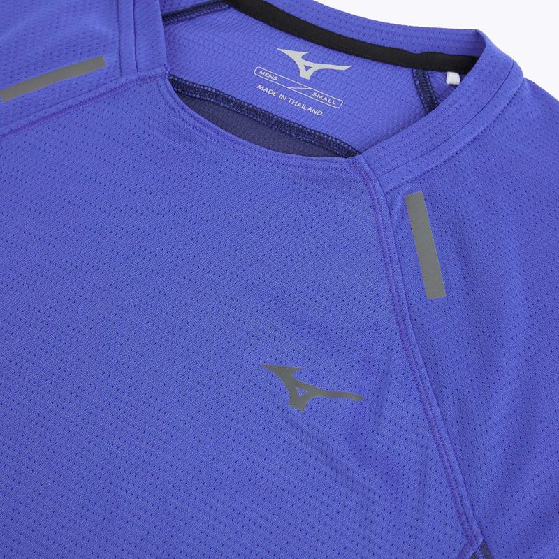 Férfi futópóló Mizuno Active DryAeroFlow Tee dazzling blue 3