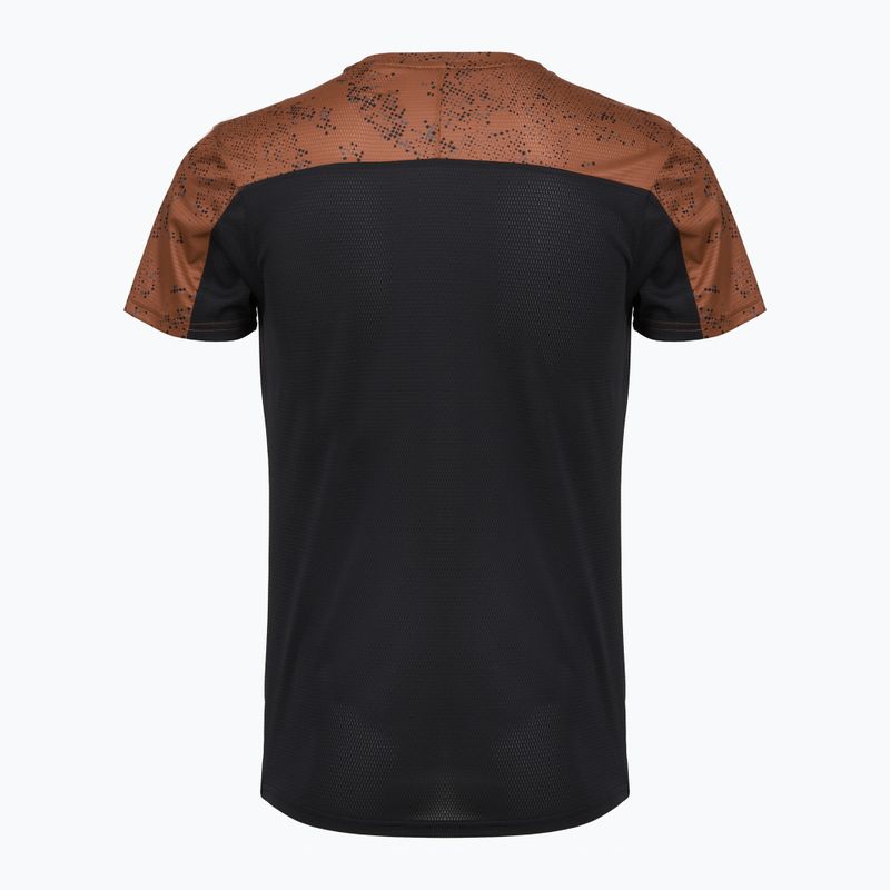 Férfi futópóló Mizuno Active DryAeroFlow Graphic copper brown 2