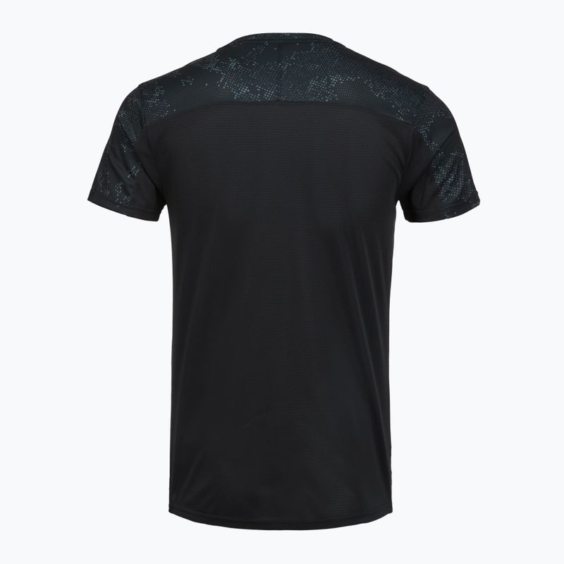 Férfi futópóló Mizuno Active DryAeroFlow Graphic black/gray 2