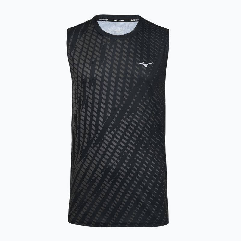Férfi futópóló Mizuno Core Graphic Sleeveless black/gray