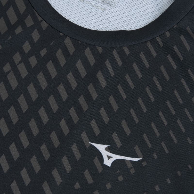 Férfi futópóló Mizuno Core Graphic Sleeveless black/gray 3