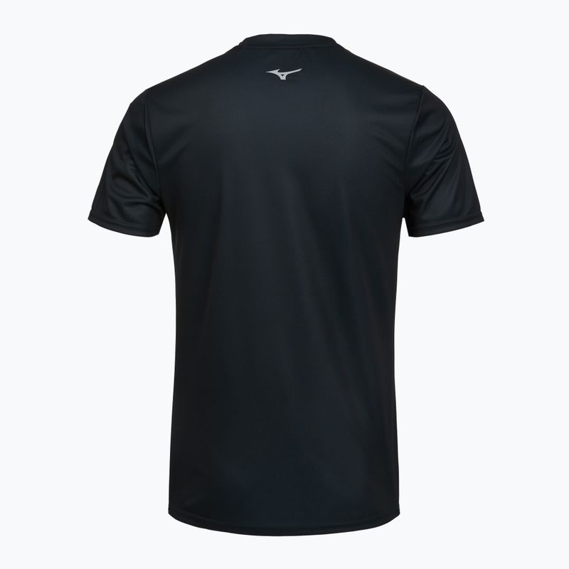 Férfi futópóló Mizuno Core Graphic Tee black 2