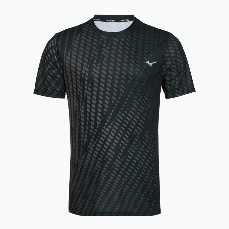 Férfi futópóló Mizuno Core Graphic Tee black/gray