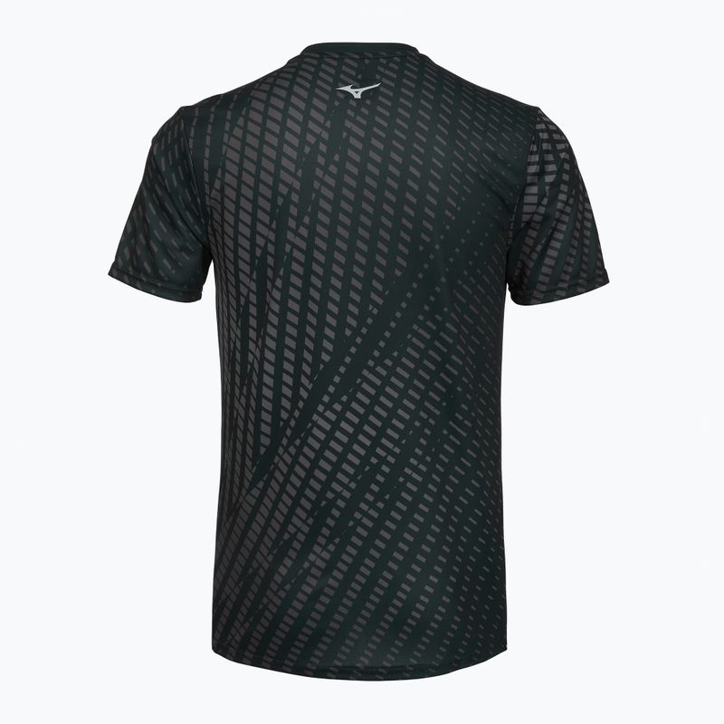 Férfi futópóló Mizuno Core Graphic Tee black/gray 2