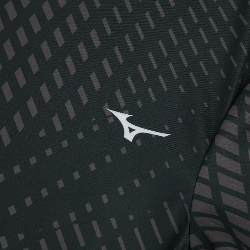 Férfi futópóló Mizuno Core Graphic Tee black/gray 3