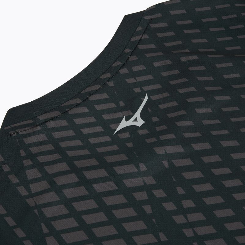Férfi futópóló Mizuno Core Graphic Tee black/gray 4