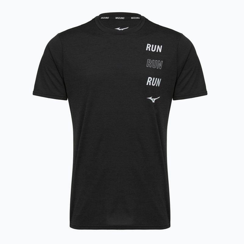 Férfi futó póló Mizuno Core Run Short Sleeve Tee black