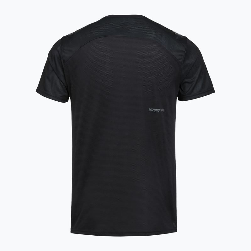 Férfi futópóló Mizuno Trail Graphic Tee black 2