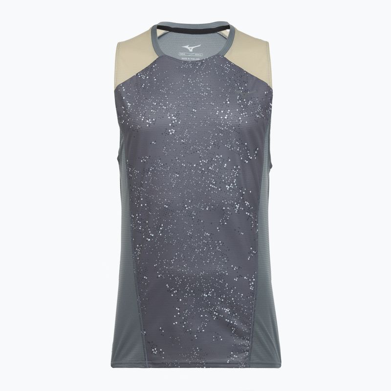 Férfi futótrikó Mizuno Active DryAeroFlow Graphic Tank Top lava smoke