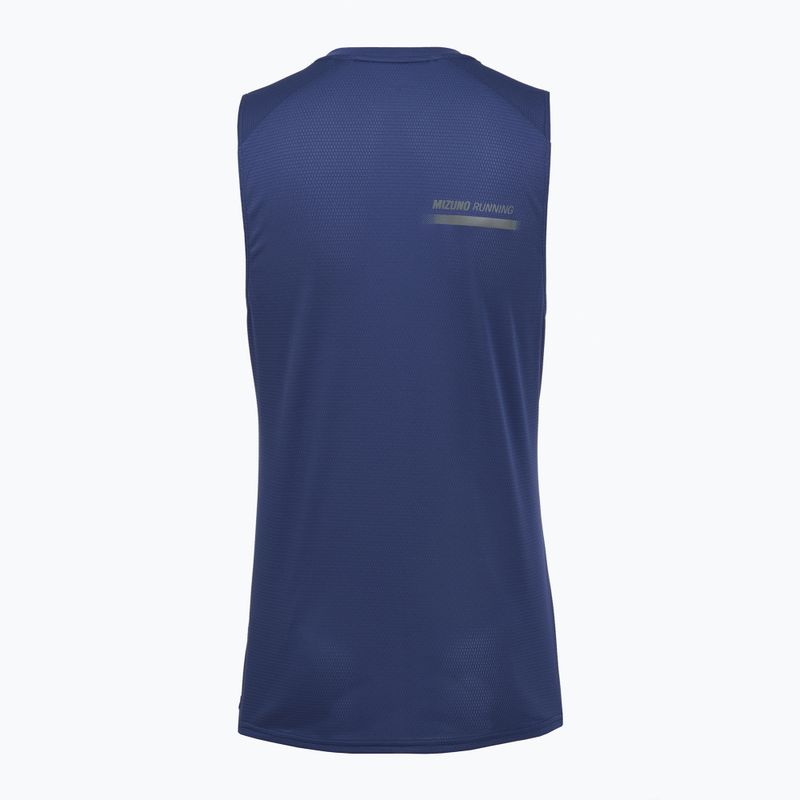 Férfi futópóló Mizuno Active DryAeroFlow Graphic Tank Top estate blue 2