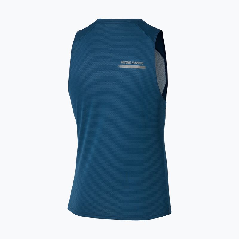 Férfi futópóló Mizuno Active DryAeroFlow Graphic Tank Top estate blue 2