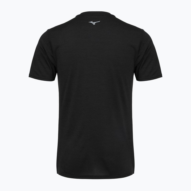 Férfi futópóló Mizuno Core Runbird Tee black 2