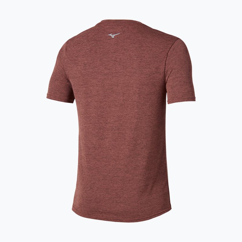 Férfi futópóló Mizuno Core Runbird Tee copper brown 2