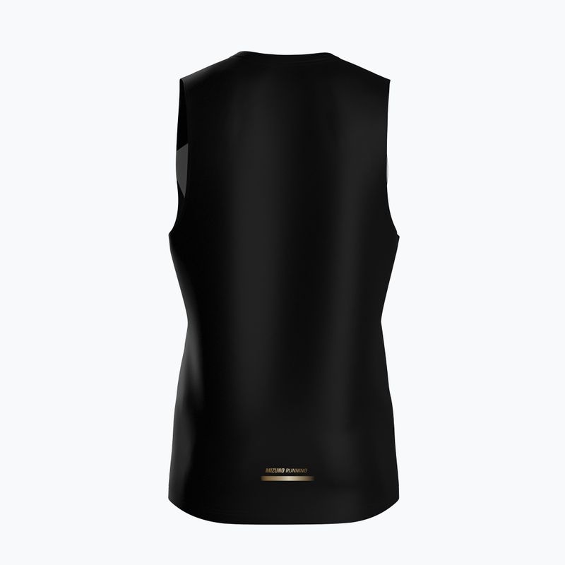 Férfi futópóló Mizuno Active DryAeroFlow Graphic Tank Top tan/orange 2