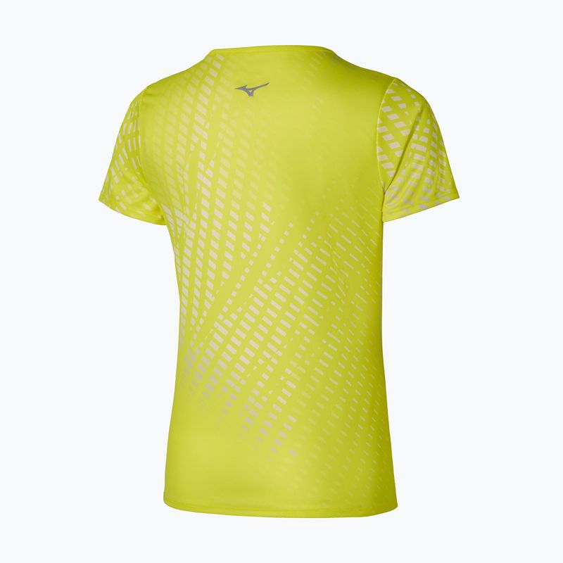 Női futópóló Mizuno Core Graphic Tee Lightning Yellow 3