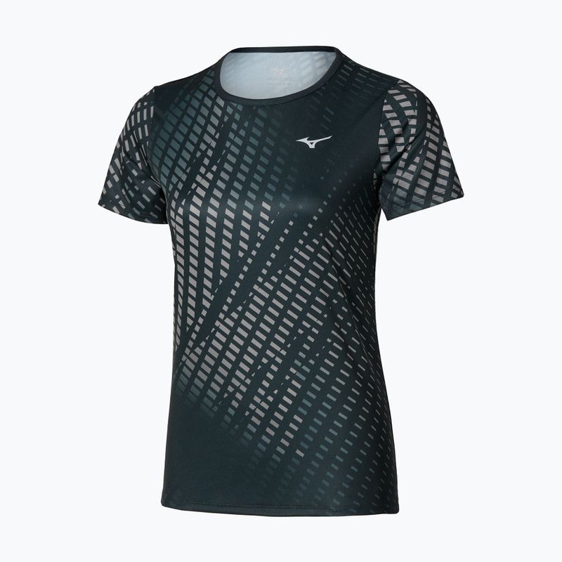 Női futópóló Mizuno Core Graphic Tee black/gray