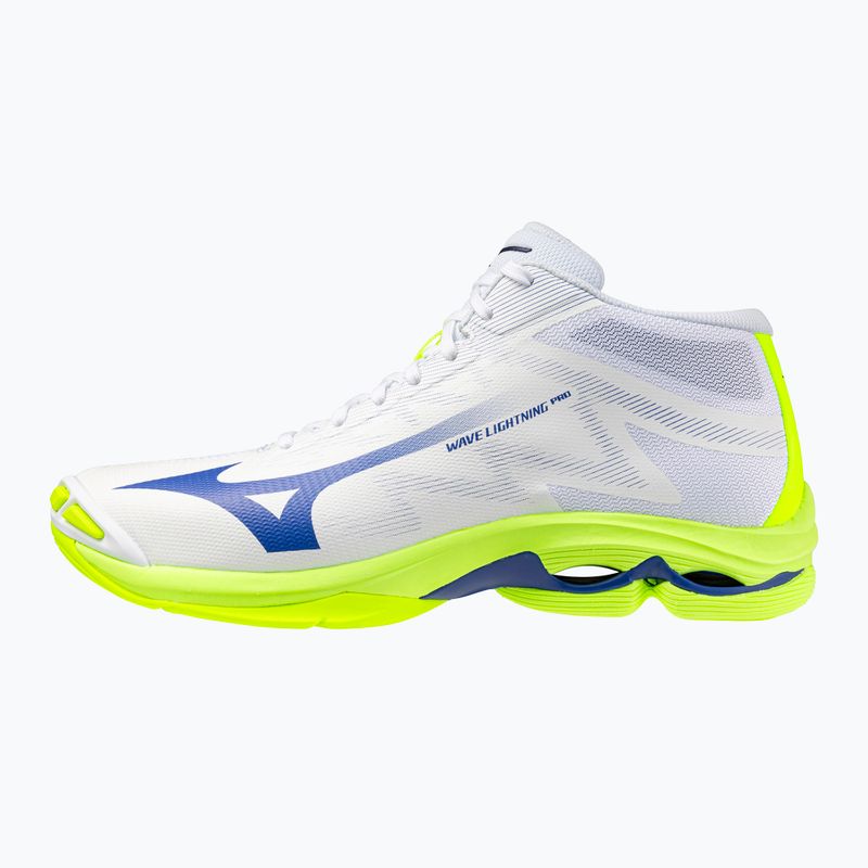 Röplabdacipő Mizuno Wave Lightning Pro Mid white/lightning yellow/dazzling blue 8