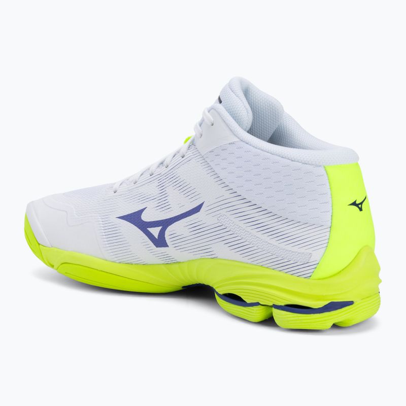 Röplabdacipő Mizuno Wave Lightning Pro Mid white/lightning yellow/dazzling blue 3