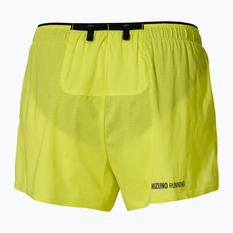 Férfi futóshort Mizuno Tech Light Split 1.5 lightning yellow 2