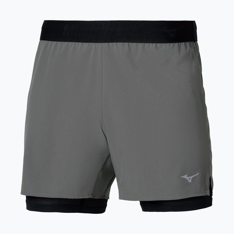 Férfi futóshort Mizuno Core 5.5 Inches 2in1 lava smoke 2