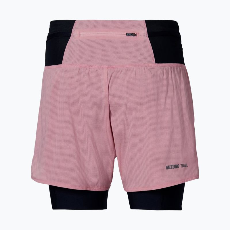 Női futónadrág Mizuno Trail Multipocket 2In1 Short rose elegance 2
