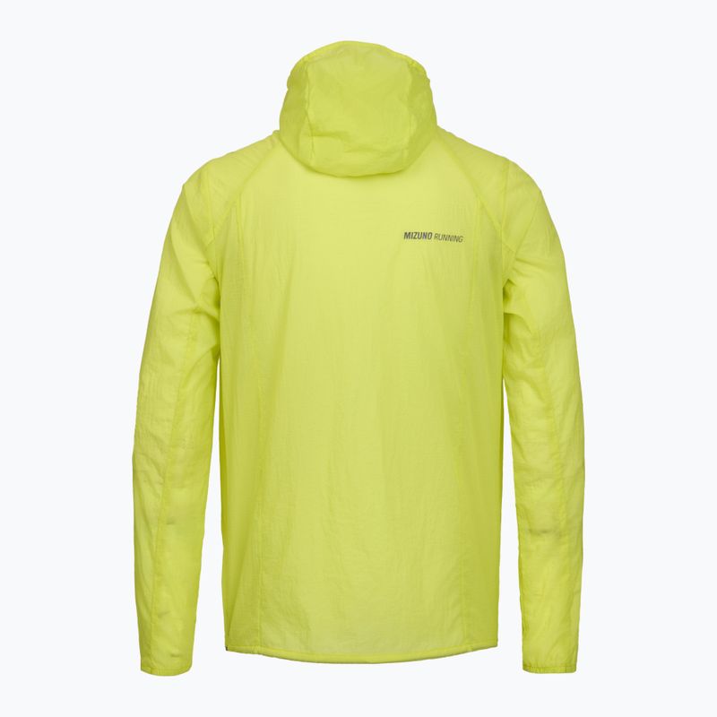 Férfi futódzseki Mizuno Tech Light Hooded lightning yellow 2