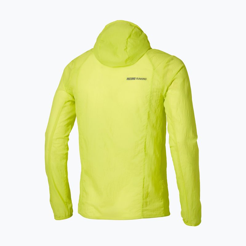Férfi futódzseki Mizuno Tech Light Hooded lightning yellow 2