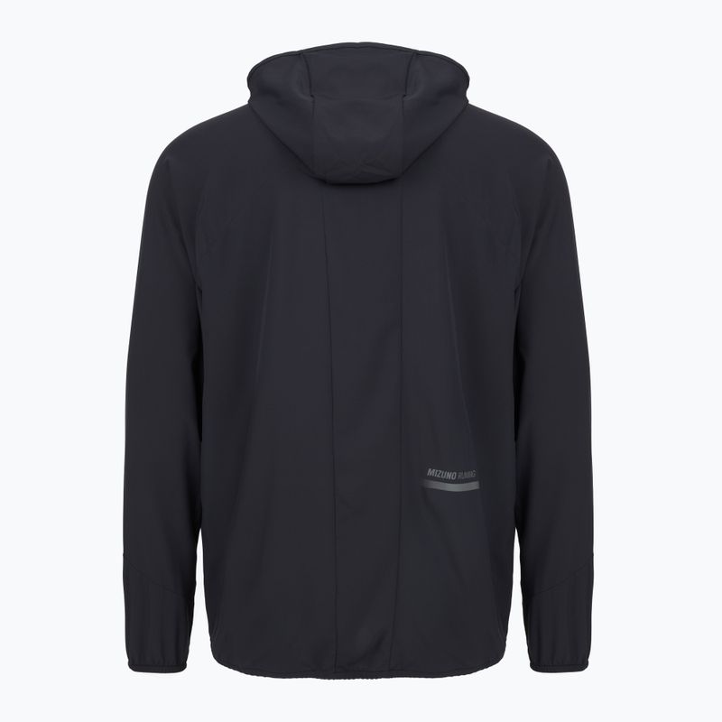 Férfi futódzseki Mizuno Active Alpha Hooded black 3
