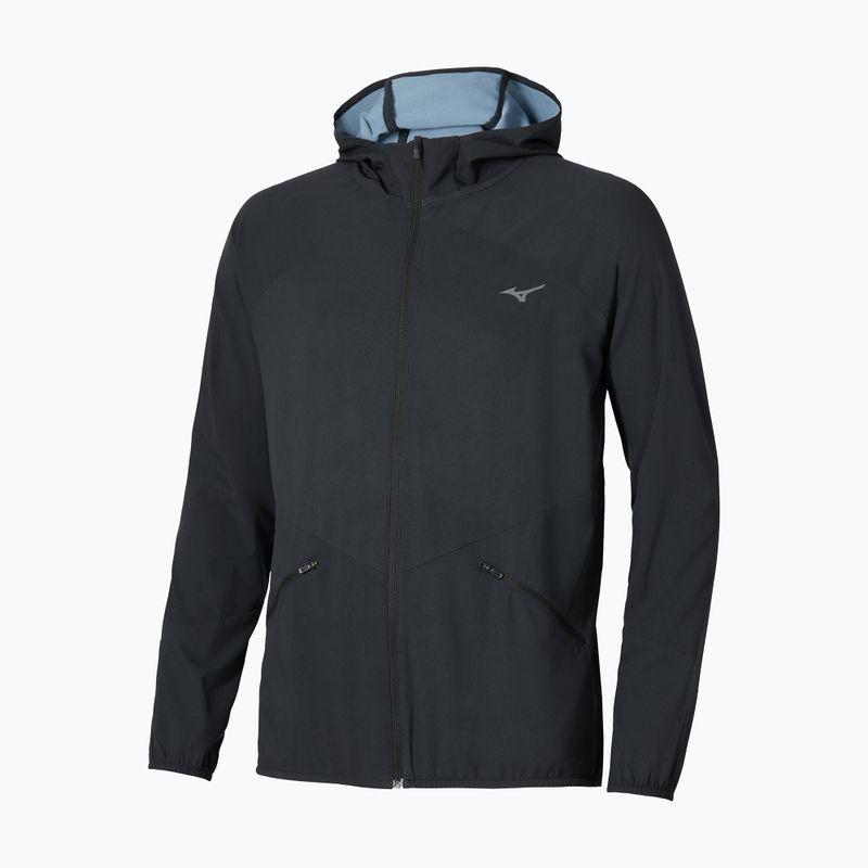 Férfi futódzseki Mizuno Active Alpha Hooded black 2