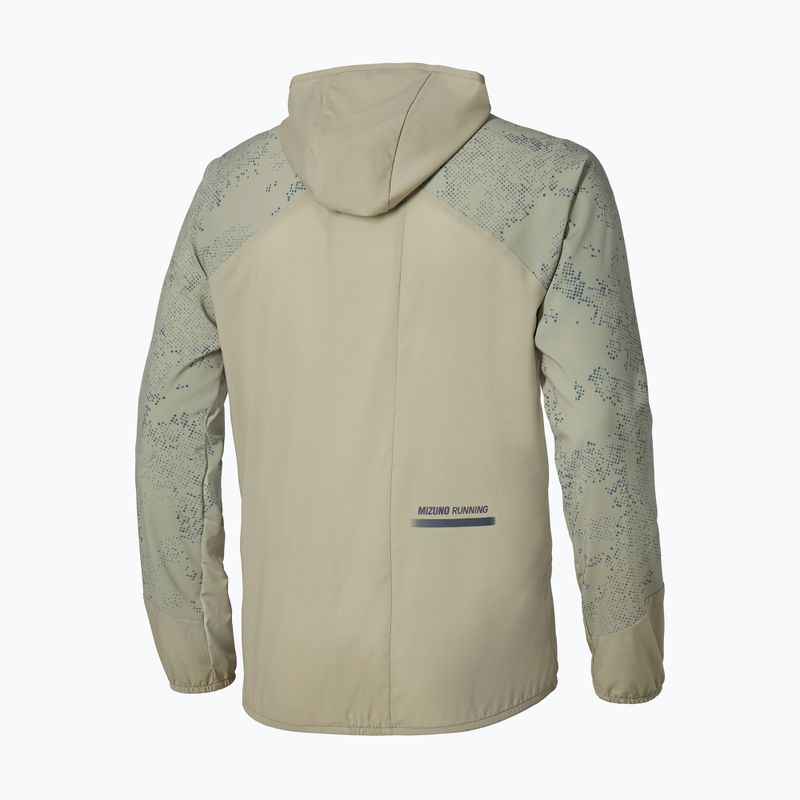 Férfi futódzseki Mizuno Active Alpha Hooded elm 2
